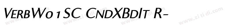 VerbW01SC CndXBdIt R字体转换